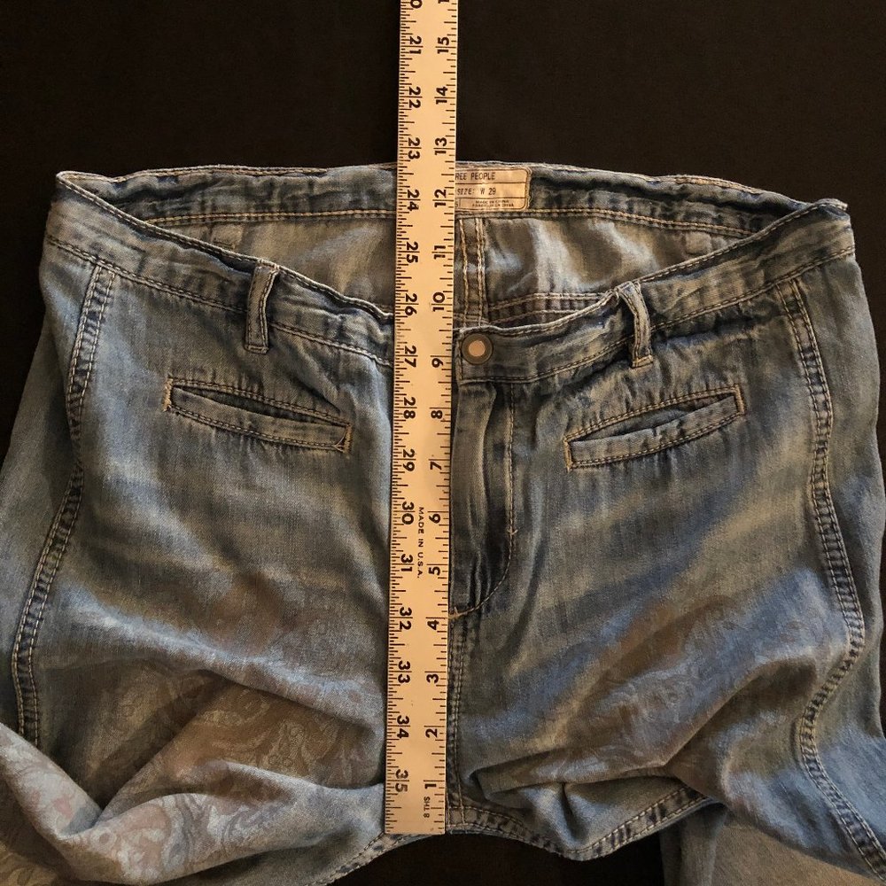 Super Rare Free People Printed Extreme Vintage Flare Size 29 - Picture 11 of 15